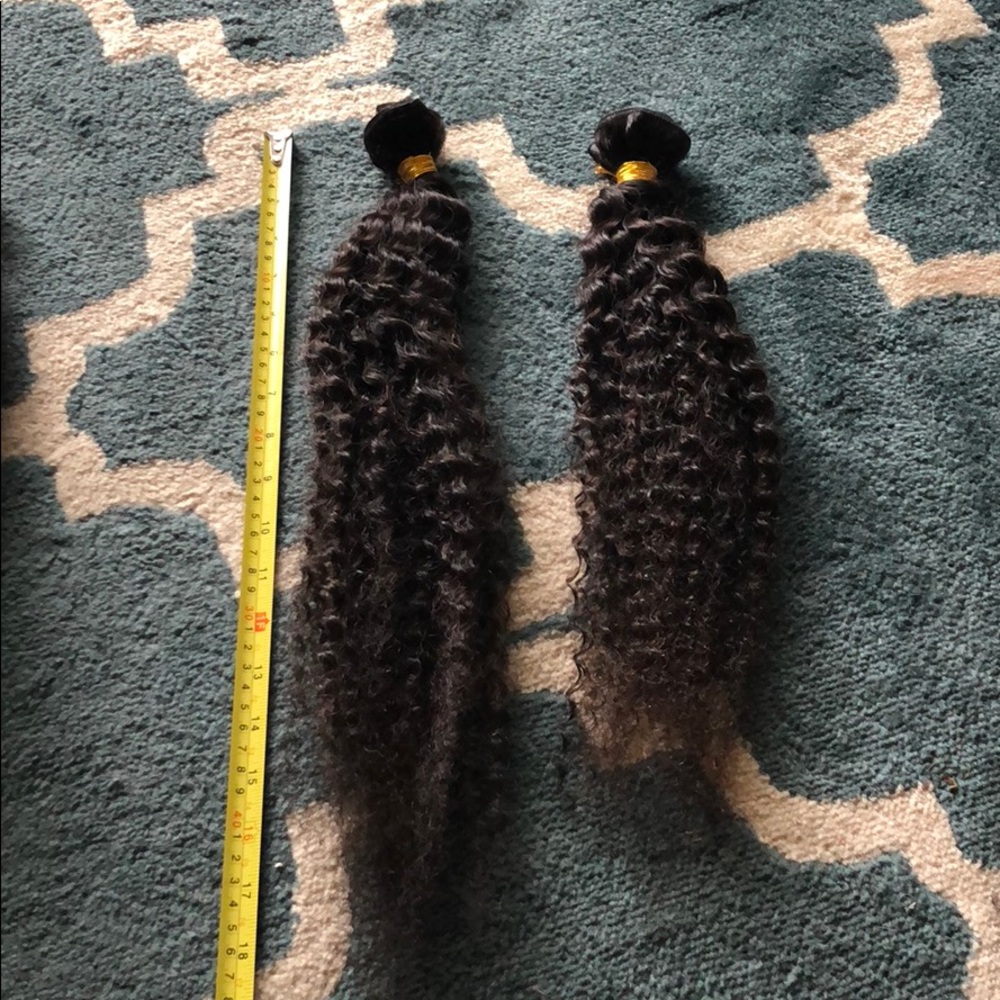 Two bundles Brazilian kinky curly